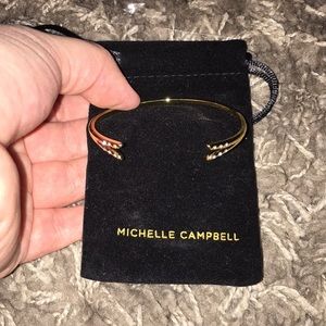 2 Brand New Michelle Campbell Gold Cuff Bracelets